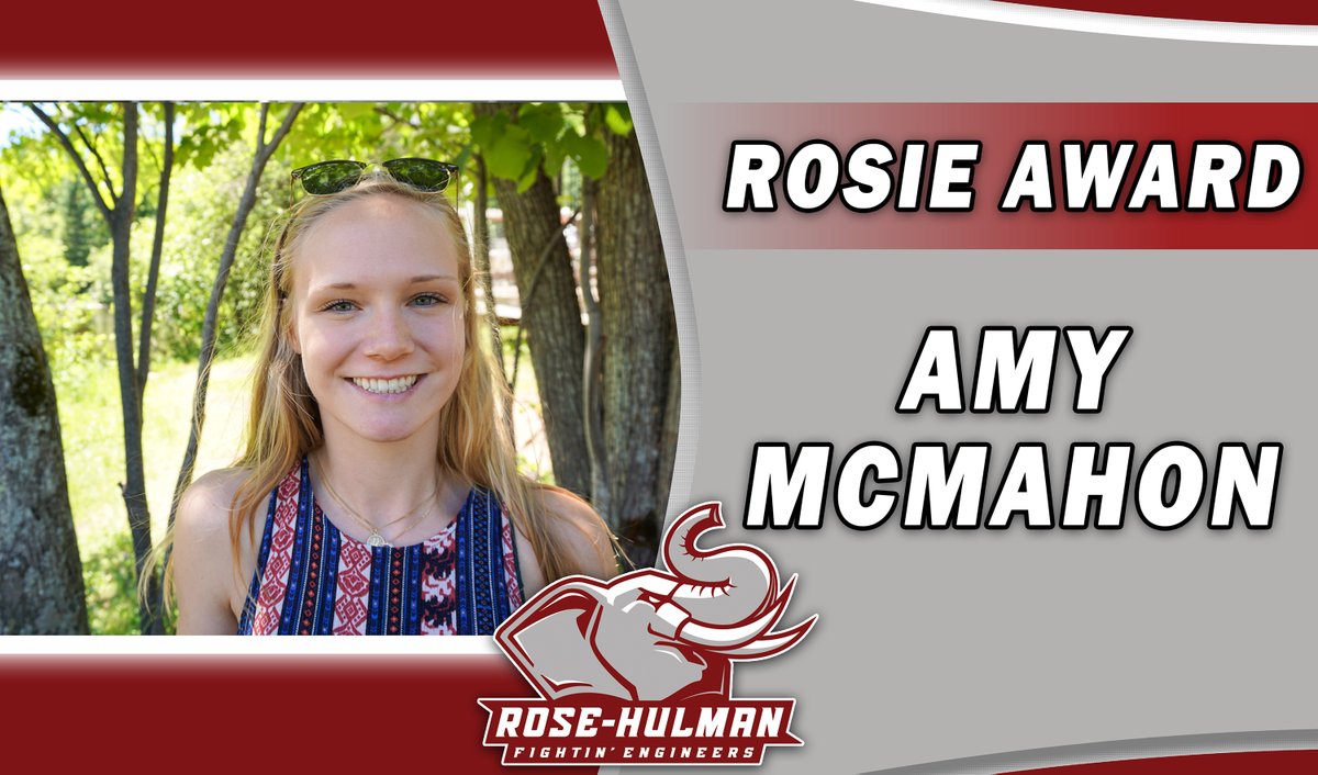 rhitsports's tweet photo. SENIOR HONORS &amp; AWARDS: From May 4-8, we will release the 2020 Rose-Hulman Athletic Honors and Awards winners.  Congratulations to our nearly dozen honorees!

ROSIE AWARD: Amy McMahon Receives 2019-20 Athletic Department Rosie Award. #GoRose

Full story: https://t.co/rFIlxdt02J https://t.co/J2WdOsfzPA