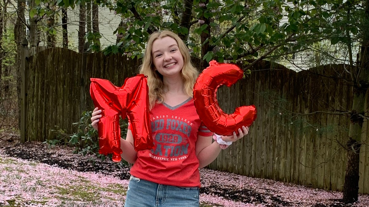 ehsvoyager's tweet photo. College Day! "I’m officially a Marist Red Fox! I cannot wait to kick off my freshman year surrounded by gelato as I begin my studies of communications and international relations in the home of the Renaissance, Florence, Italy." - Sasha Tuddenham ‘20 @easternviking @ERHS_PRIDE https://t.co/snupYefhsk