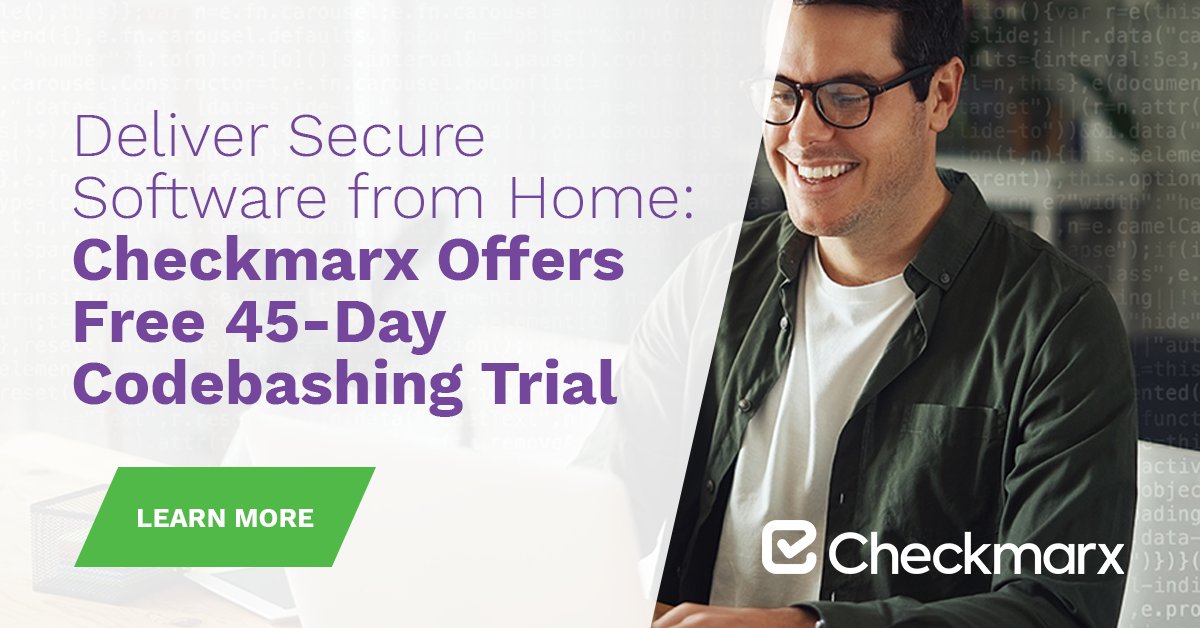 TD_SYNNEX_PS's tweet image. The rapid shift to #remoteworking makes maintaining your security standards more important than ever. To help, @Checkmarx is providing free #Codebashing trials to train #developers to code more securely from anywhere! Learn more: #SecureYourCode ow.ly/nmXw50zivqv