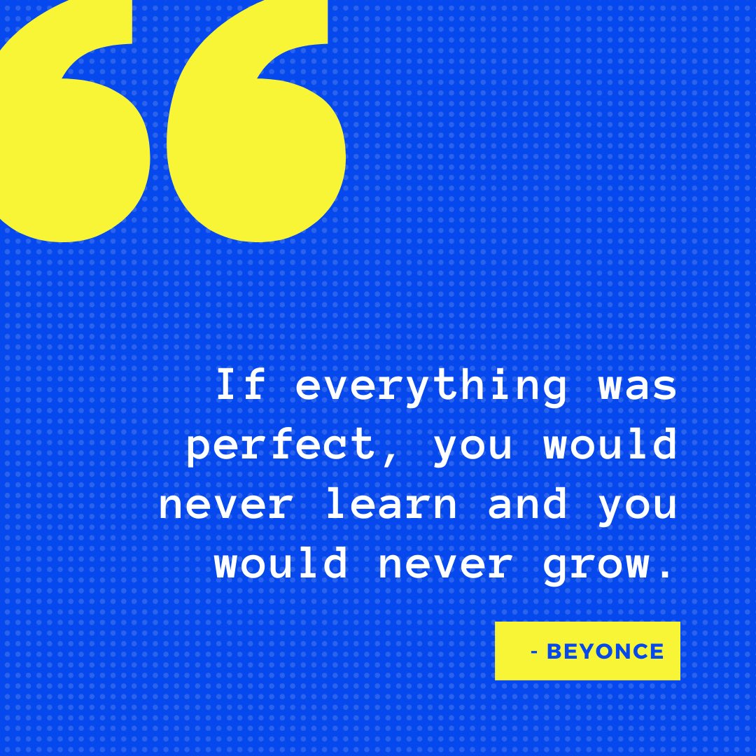 happihourio's tweet photo. A little #MondayMotivation from @Beyonce - you don’t have to be perfect. Forgive yourself for your mistakes and learn from them ❤️ #GetHappi https://t.co/wJdmD7WN41
