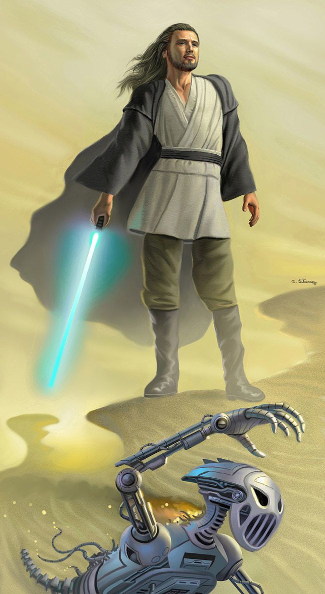 ArchyAngy on X: Qui-Gon Jinn. Unfortunately he's most known for being  stabbed by Darth Maul. Qui-Gon was one of the most balanced Jedi. He  carried an independent view of the force which