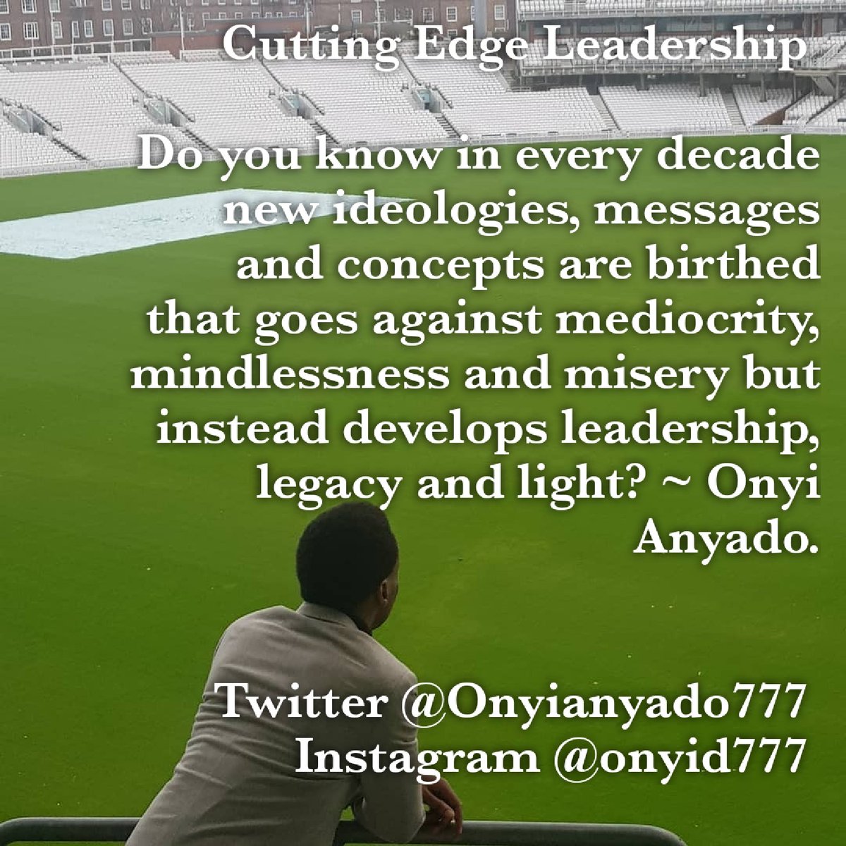 Onyianyado777's tweet image. Cutting Edge #Leadership
We'll see the exponential growth of services such as drone delivery & #smartrobotics.
Yes, #AI is a reality but
you also have the ability to create tangible distinction that is generational in nature & results. ~ Onyi Anyado
#Futurist #DesignThinking