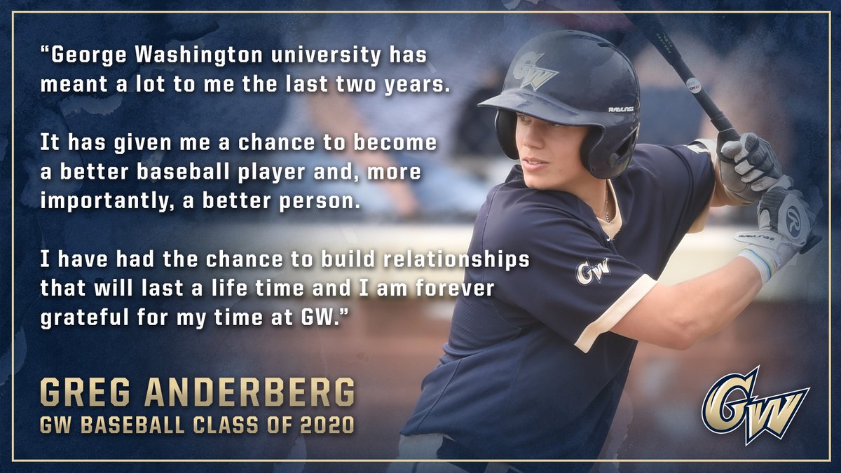 GWBaseball1's tweet photo. @gwa_7 In two years in the Buff &amp; Blue, "Rabbit" always showcased his infectious energy and enthusiasm for the game. #RaiseHigh https://t.co/4XHSocrZA8