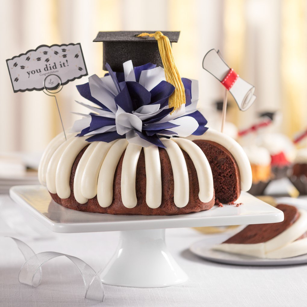 VineonMemorial's tweet photo. While graduation ceremonies may look a bit different this year, don't let your graduates' hard work go unnoticed. Pre-order a "You Did It" Decorated Bundt Cake from Nothing Bundt Cake to celebrate them!  

No-contact delivery and/or curbside pickup available. https://t.co/qMCsm1mjEO