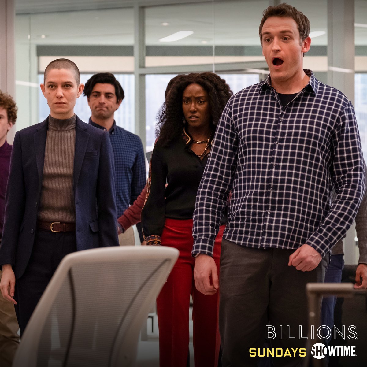 DanielKIsaac's tweet photo. Thank You for watching the #Billions Season Five Premiere last night!
This is how excited #TeamBenKim #TeamDollarBill & #TukLal were
And how shocked #TeamTaylor #TeamLauren & #TeamMafee were
See you next Sunday for another all new ep/live-tweet session! https://t.co/Nf2T0yAoX9