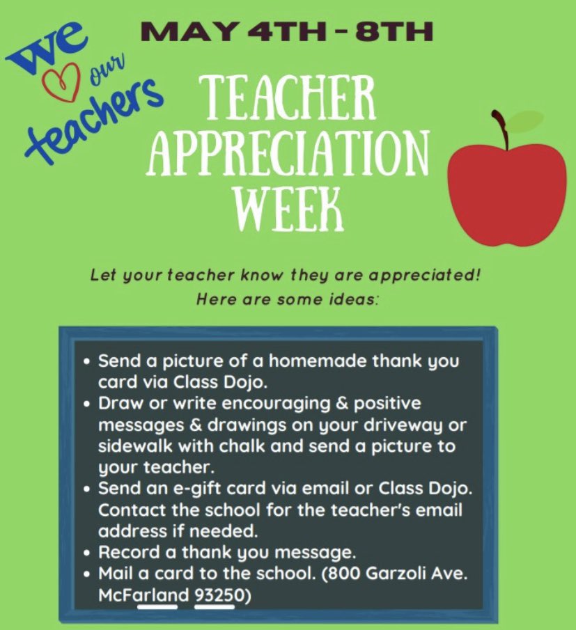 <a href="/Horizon_Jaguars/">Horizon Elementary School</a> is celebrating our AMAZING teachers this week! This year especially, THANK YOU for all you do, for making a difference &amp; having a positive influence on our Ss. Your passion is inspiring! We miss you all! #hesjaguarpride