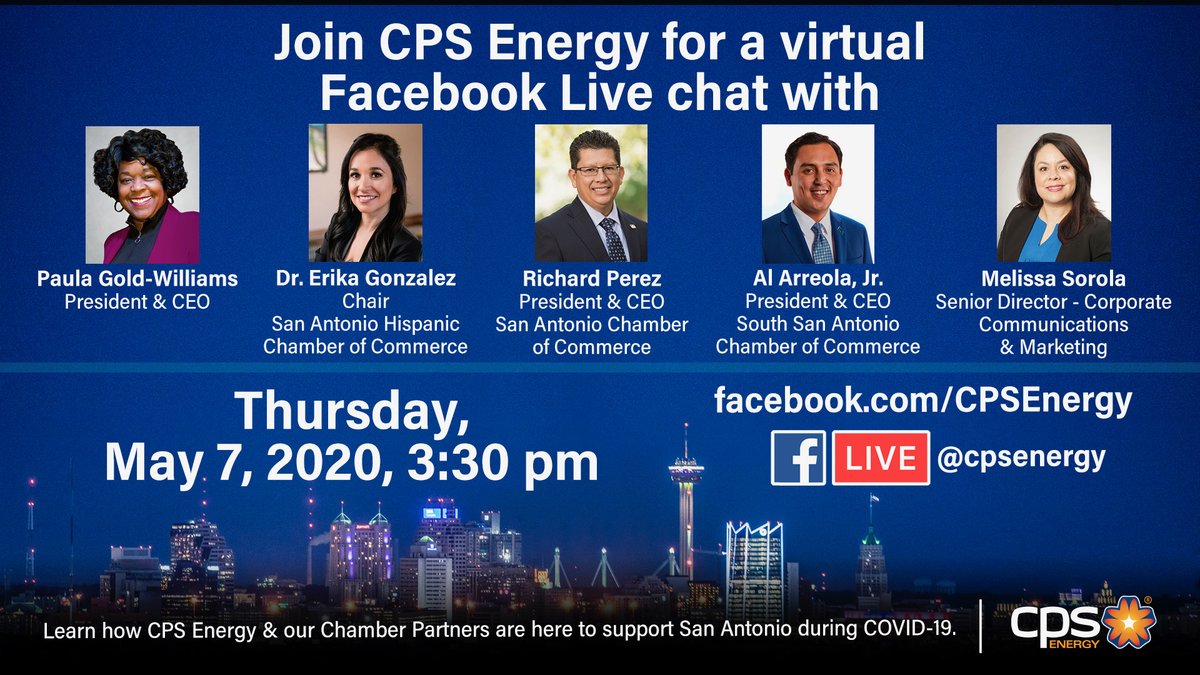 Join us for our next virtual Facebook Live panel this Thursday 5/7! Our President &amp; CEO Paula Gold-Williams will be joined by local Chamber of Commerce leaders to discuss our latest #PeopleFirst initiatives amid #COVID19. You don’t want to miss it!