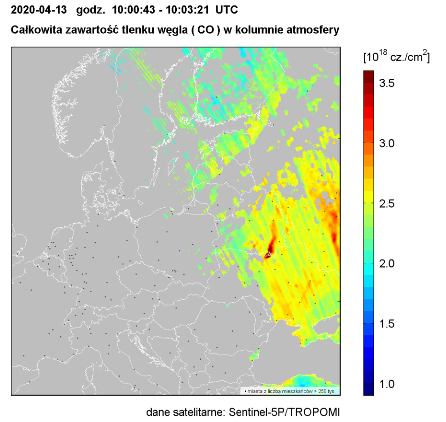 IMGWmeteo's tweet photo. Na początku kwietnia w okolicach Czarnobyla doszło do pożaru lasów 🌳🌲Na szczęście nie zagrażały one jakości powietrza w Polsce. Potwierdzają to dane satelitarne z satelita #Sentinel-5P przeznaczonej do monitorowania naszej atmosfery.

Więcej na:
https://t.co/XyTyk4DLIX https://t.co/qQJOi9riau