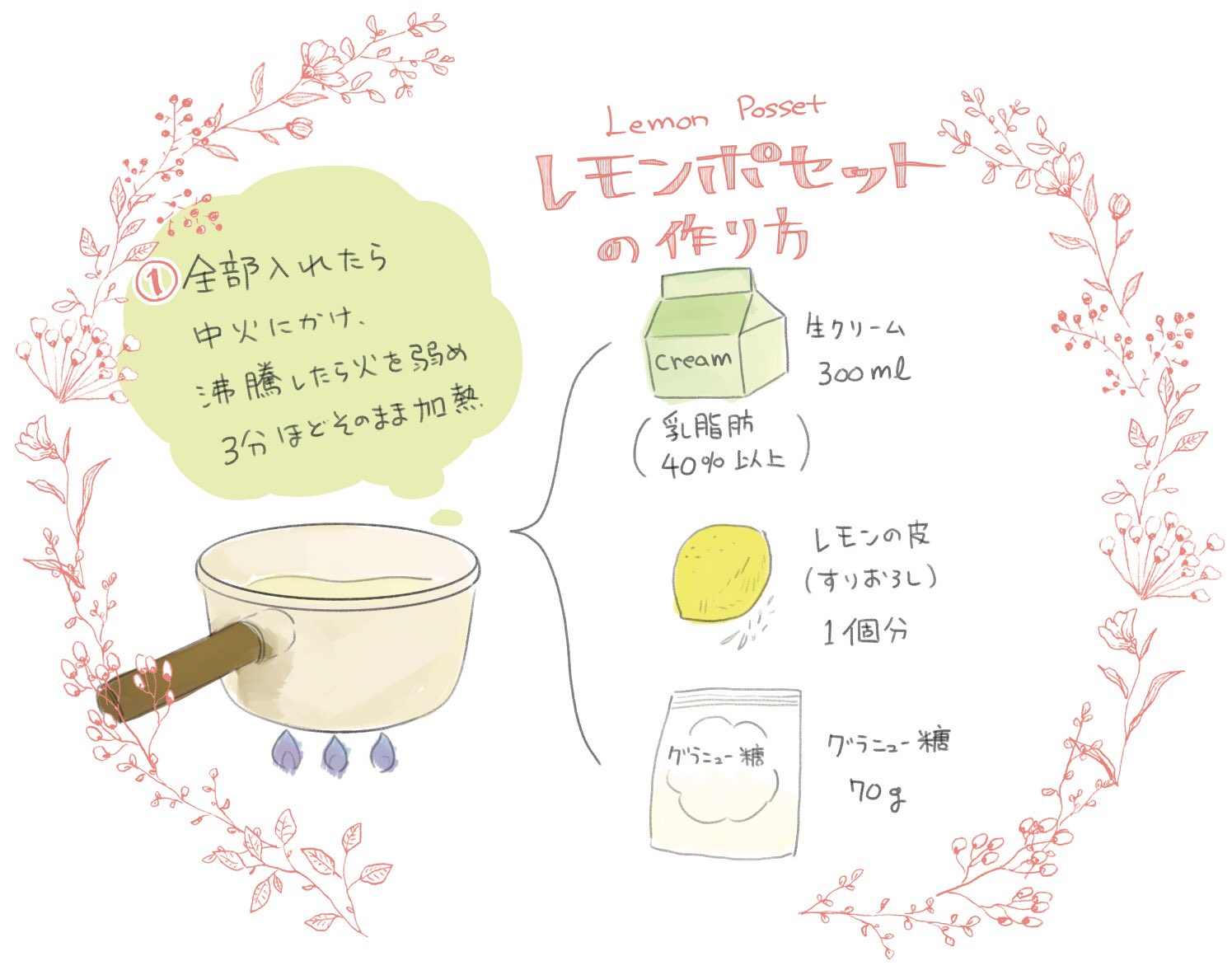 鷹野久 2巻発売中 午後3時 雨宮教授の お茶の時間 小麦粉がなくてもバターがなくても作れるイギリスのお菓子 レモンポセットです すごく簡単でびっくりするほど美味しいです 是非お試し下さい