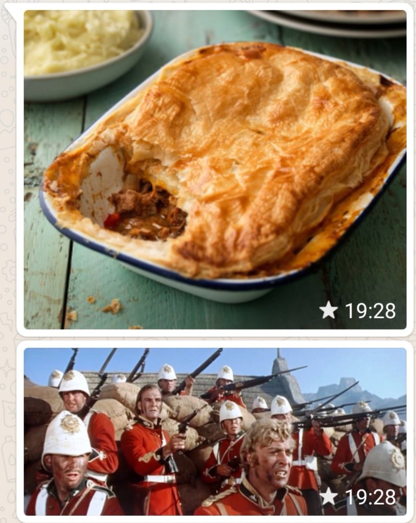 Lockhart's first entry from Mr Beath. Steak pie and Zulu :) #winningcombo #teamlockhart