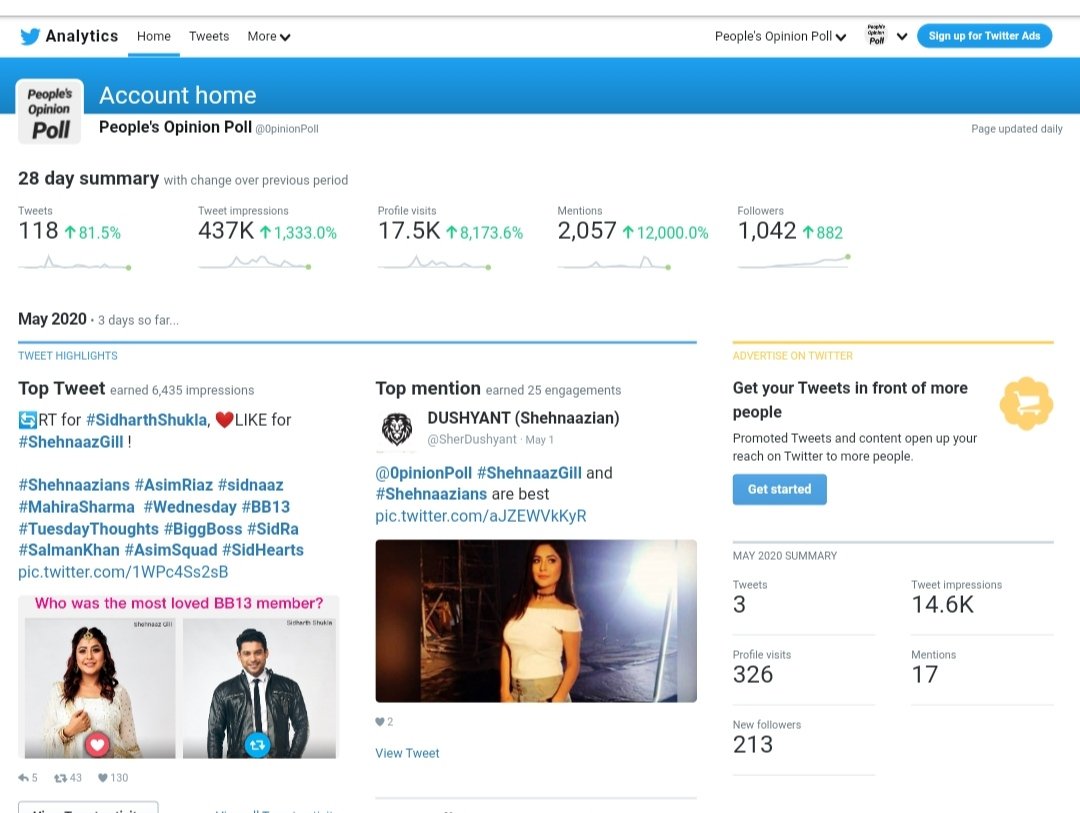 0pinionPoll's tweet image. See my growth of past 28 days in all categories . It is over 1,330 percent in #tweetimpressions , in #profilevisits it is of 8,173 percent , in #mentions it is 12,000 percent.

📌 Thank You All For This .

📍🙏🙏🙏📍