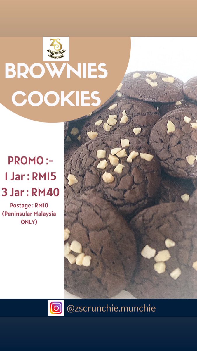 ZureenOmar's tweet photo. Hi Semua! Kami dari ZScrunchie.munchie ada buat promo raya untuk cookies! Hopefully dapat bantu income suami saya yang terkesan since MCO ni. Tolong retweet boleh? 🤗 https://t.co/jVayjW5jK3