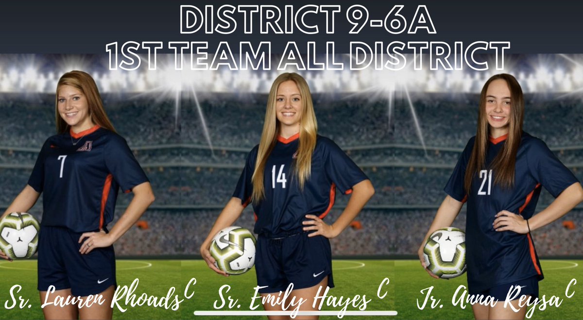 2020 All District 1st Team
Congrats! 💙🦅⚽️❤️