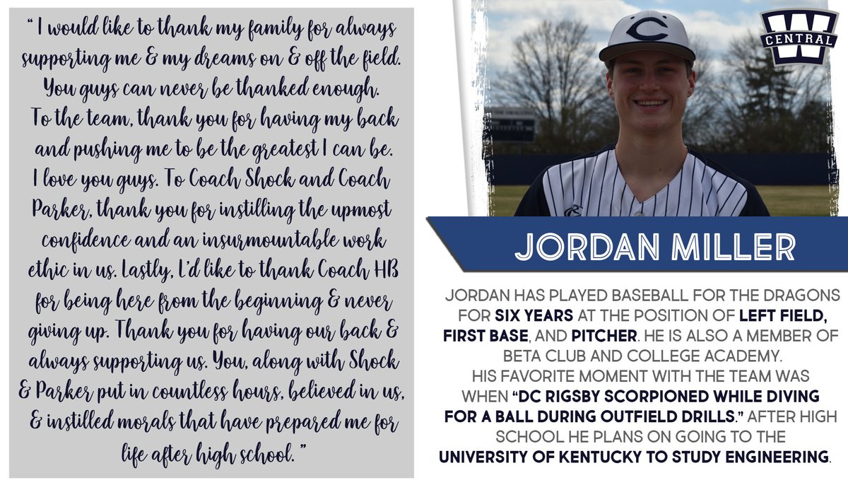 WCAthleticDept's tweet photo. Our next senior is Jordan Miller. Dragon Nation wishes you good luck!

@jordanM4023 @dubcgoingdeep https://t.co/VuYe13lm6r