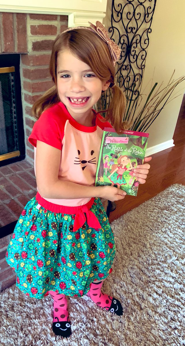 Magic Of Reading Day! The Riddle of the Robin - Williewishers - American Girl.  She has the matching doll too😊#readacrosswarren #timetoshine @cteslibrary <a href="/ctetigers/">Cumberland Trace ES</a>