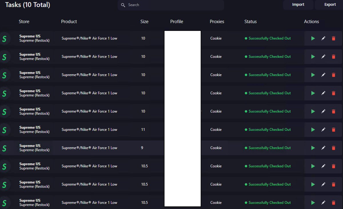 All emails accounted for. Also got bogo shipping today :) <a href="/Cybersole/">Cybersole</a> @CookieProxies @NexusRetro_ <a href="/CoreSoleutions/">Core Sole Cooks</a>