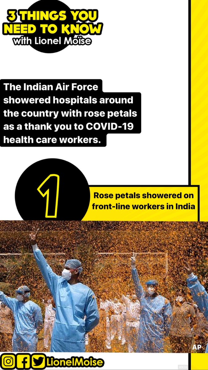 LionelMoise's tweet photo. Here’s #3ThingsYouNeedtoKnow: #India #COVID19 #DonShula #Twilight https://t.co/uslimyNWWh