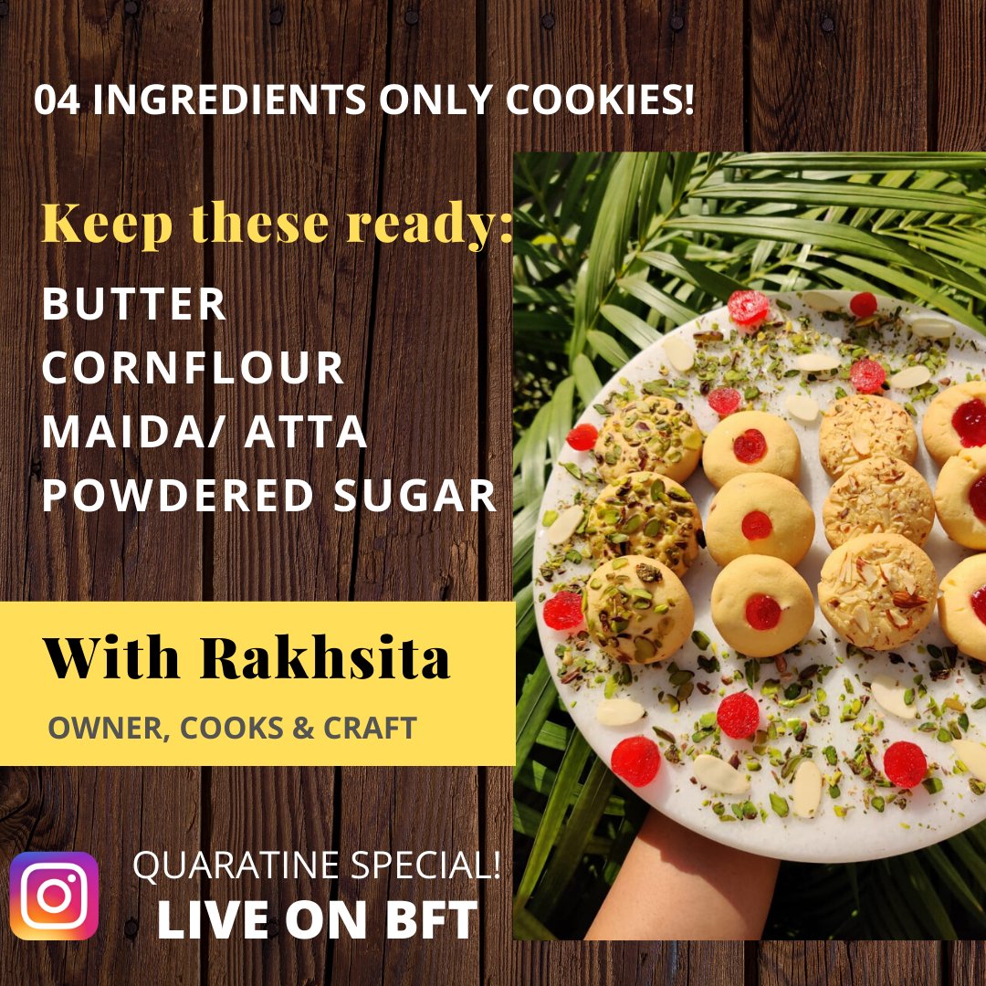 barefootrekians's tweet photo. Gear up for a fun quaratine cooking special live at our insta feed❤️

https://t.co/cshkRDPr1j https://t.co/WGrnoLgbjV
