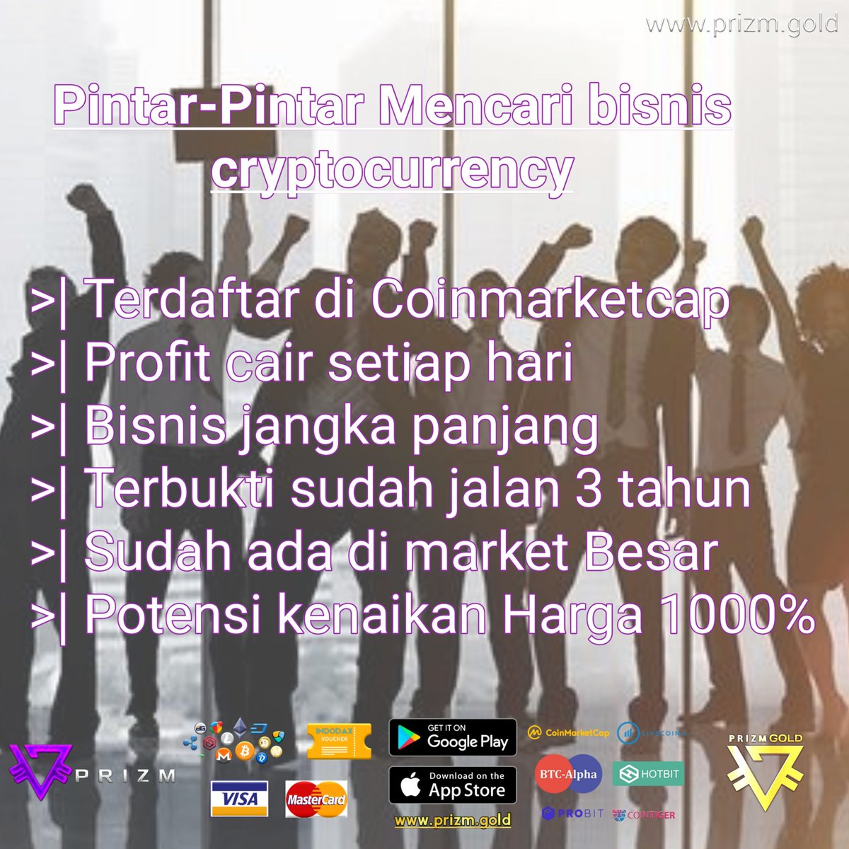 PRIZMGOLD2020's tweet photo. PRIZM GOLD adalah komunitas tambang PRIZM yang memberikan Edukasi Mata Uang Digital agar para penambang baru yang tidak paham akan mata uang digital bisa mudah melakukan aktifitas menambang Prizm 
Inbox me 
https://t.co/02ouOgpNHN 
Telegram 
https://t.co/CRsK0qVeha https://t.co/4gOzLvXEtK