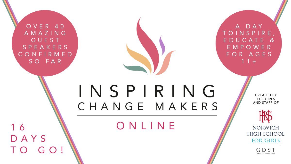 InspFemales's tweet image. Very excited to launch our next summit: Inspiring Change Makers Online, taking place in only 16 days' time. 
 
This is shaping up to be our biggest event yet with 40 amazing speakers and 10,000+ UK students signed up. 
 
See more at: tinyurl.com/ycbjwcqg @GDST @NorwichHigh