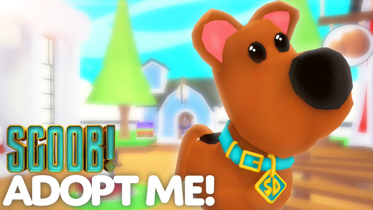 Adopt Me On Twitter Scoob Team Up With Scoob To Solve The Mystery Of The Missing Collar Scoob Will Only Be In Game For Two Weeks So Make Sure To Get Your - how to get your roblox animation to turn