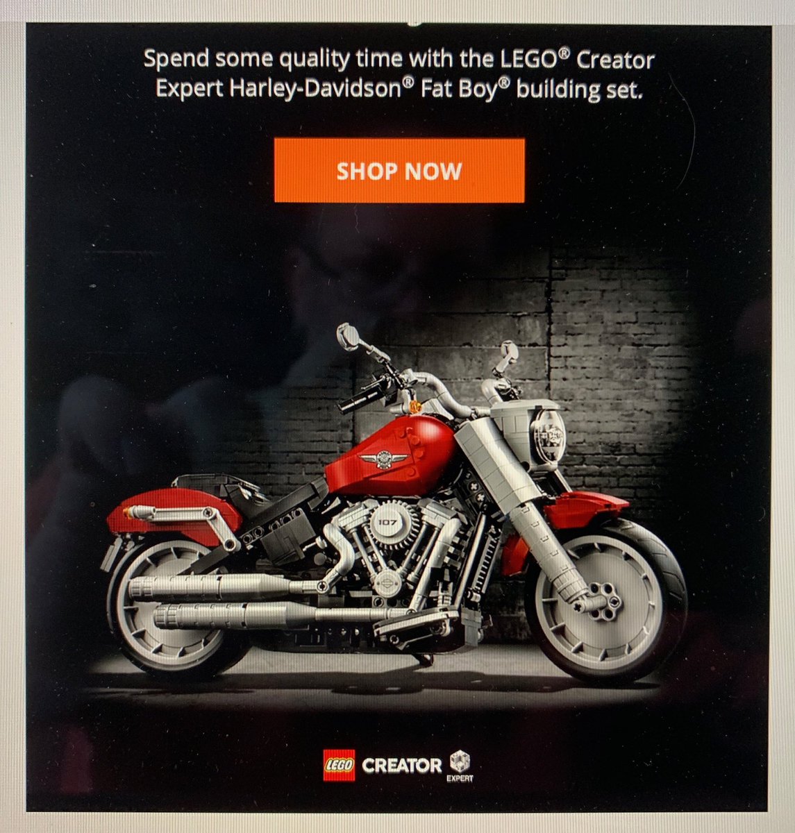 ProfDaveRegan's tweet photo. I loved #LEGO as a kid. Loved #Harley’s too. Mash em! https://t.co/Xxwn7IkQwf