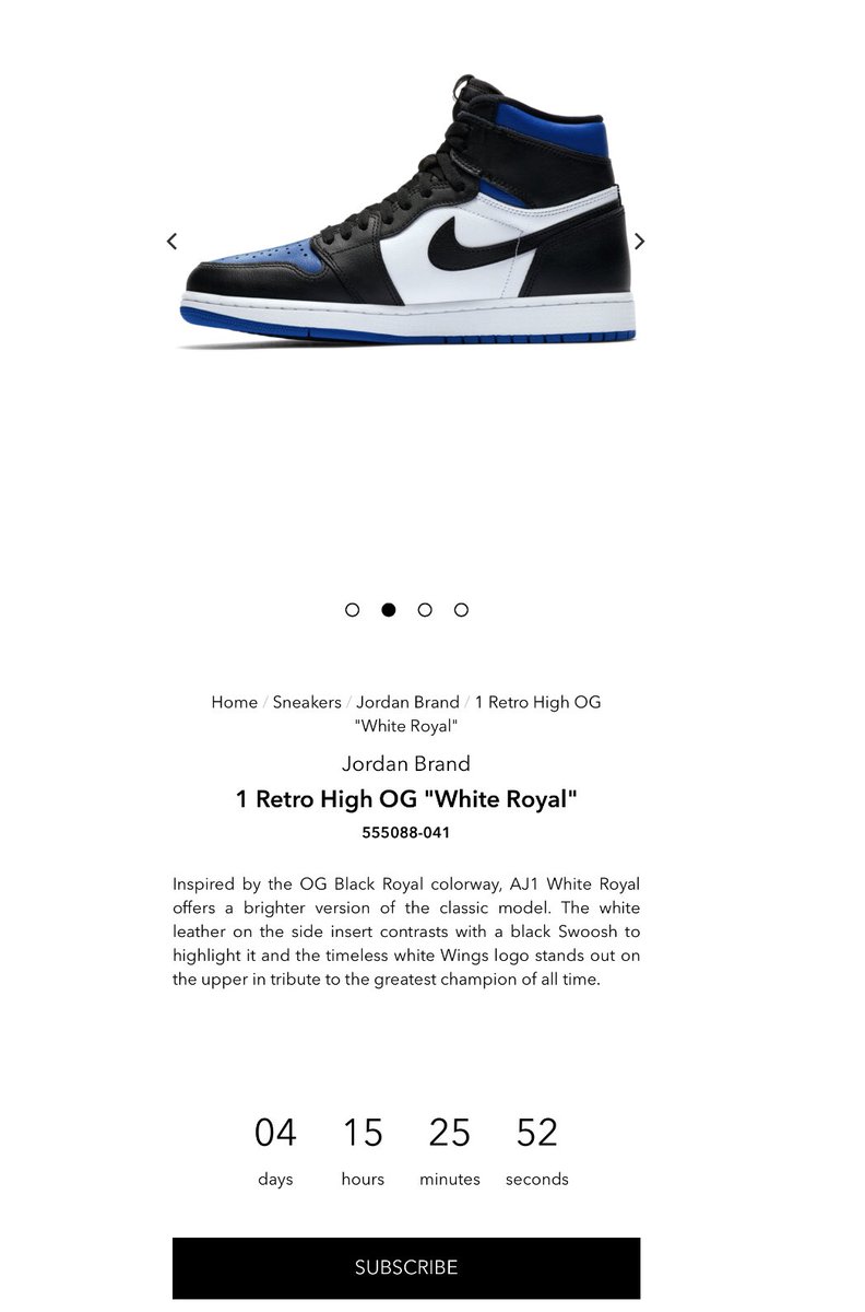 royal toe jordan 1 raffle