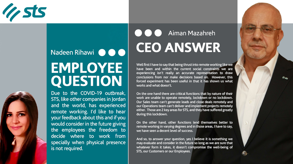 ZainTECHMEA's tweet photo. Ask our CEO !
#STSCEO #STSEnvironment #AskOurCEO #STS https://t.co/JzGylj9XPV