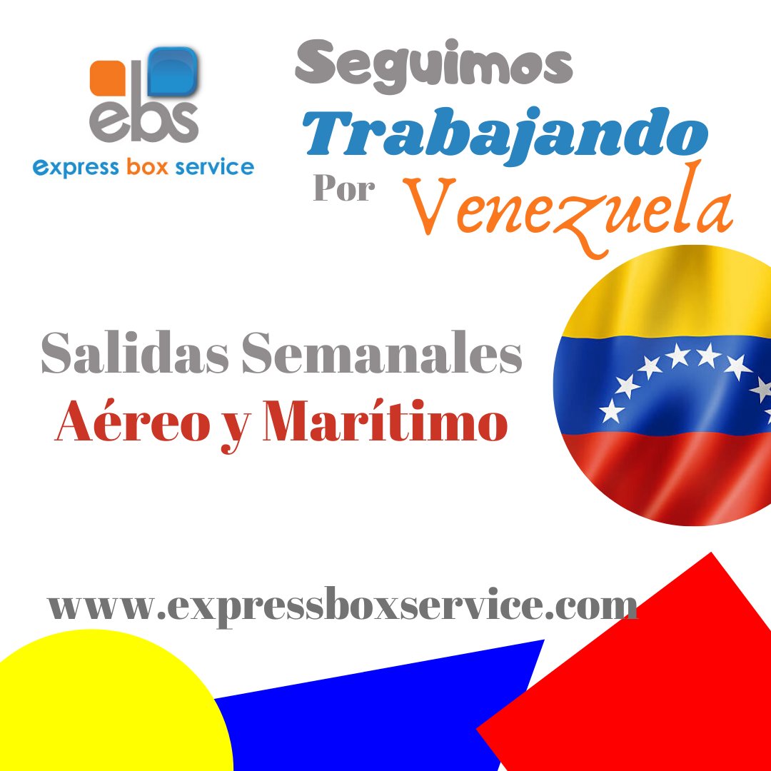 EBScargo's tweet photo. 1.@EBScargo es el courier con el que siempre puedes contar para traer tus compras desde USA a Venezuela. #enviosavenezuela #Venezolanos #venezolanosenmiami https://t.co/7chpwvgSDo