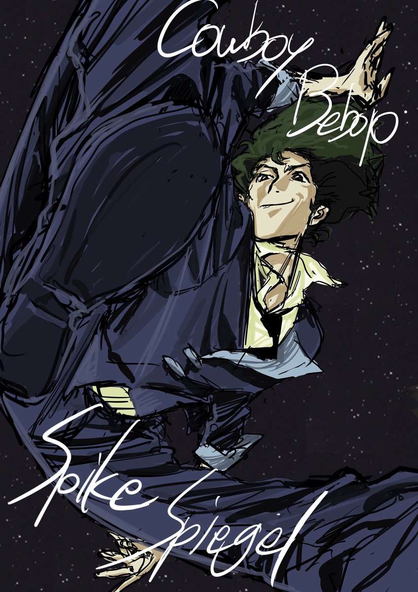 migimigisky's tweet photo. スパイク。 #カウボーイビバップ #イラスト #CowboyBebop #illustration https://t.co/i0sg43OeUP