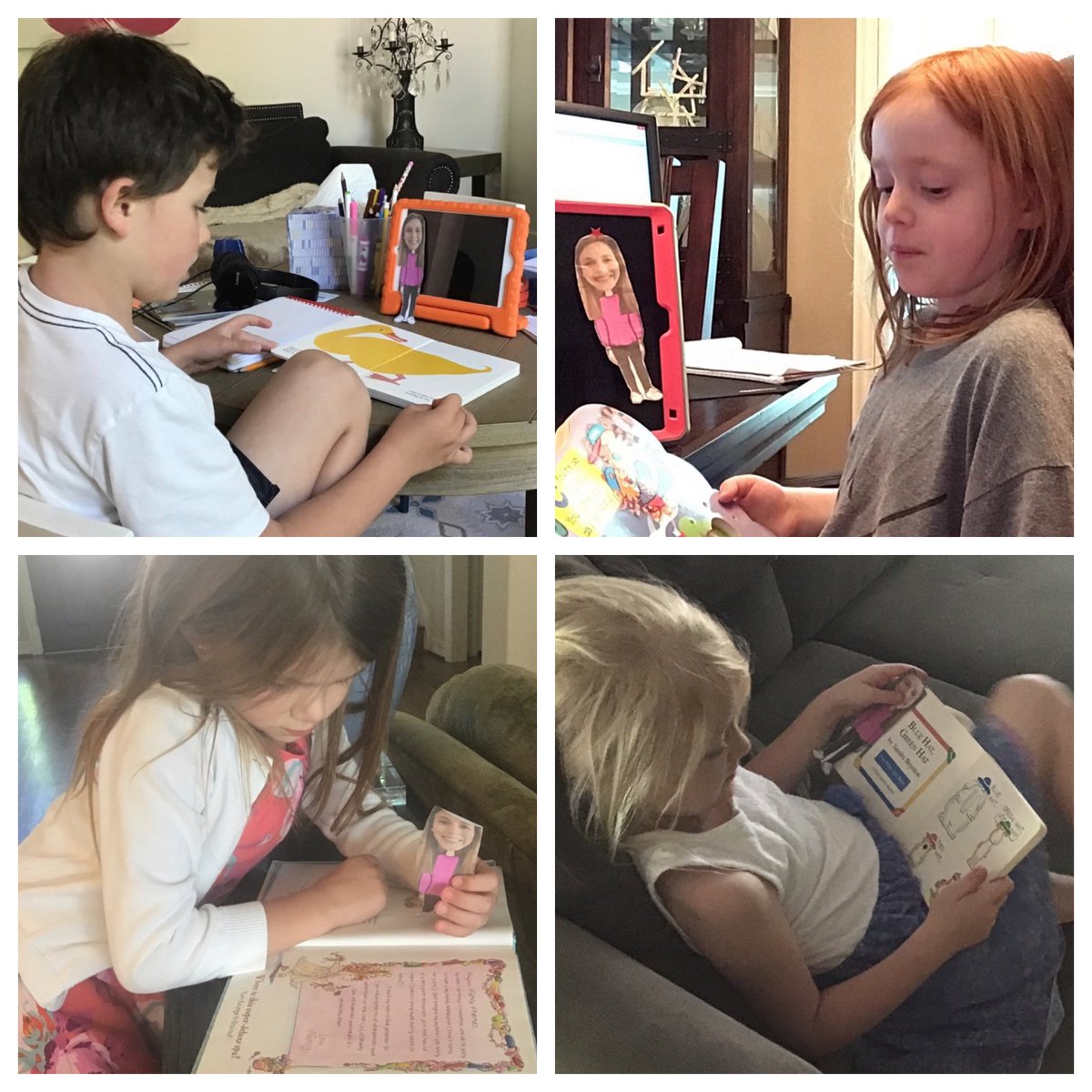 MrsBKinder7's tweet photo. Kindergarteners reading to mini Mrs. B📚❤️. #SJESdallas #SJESTogether https://t.co/KBbfMKmuhf