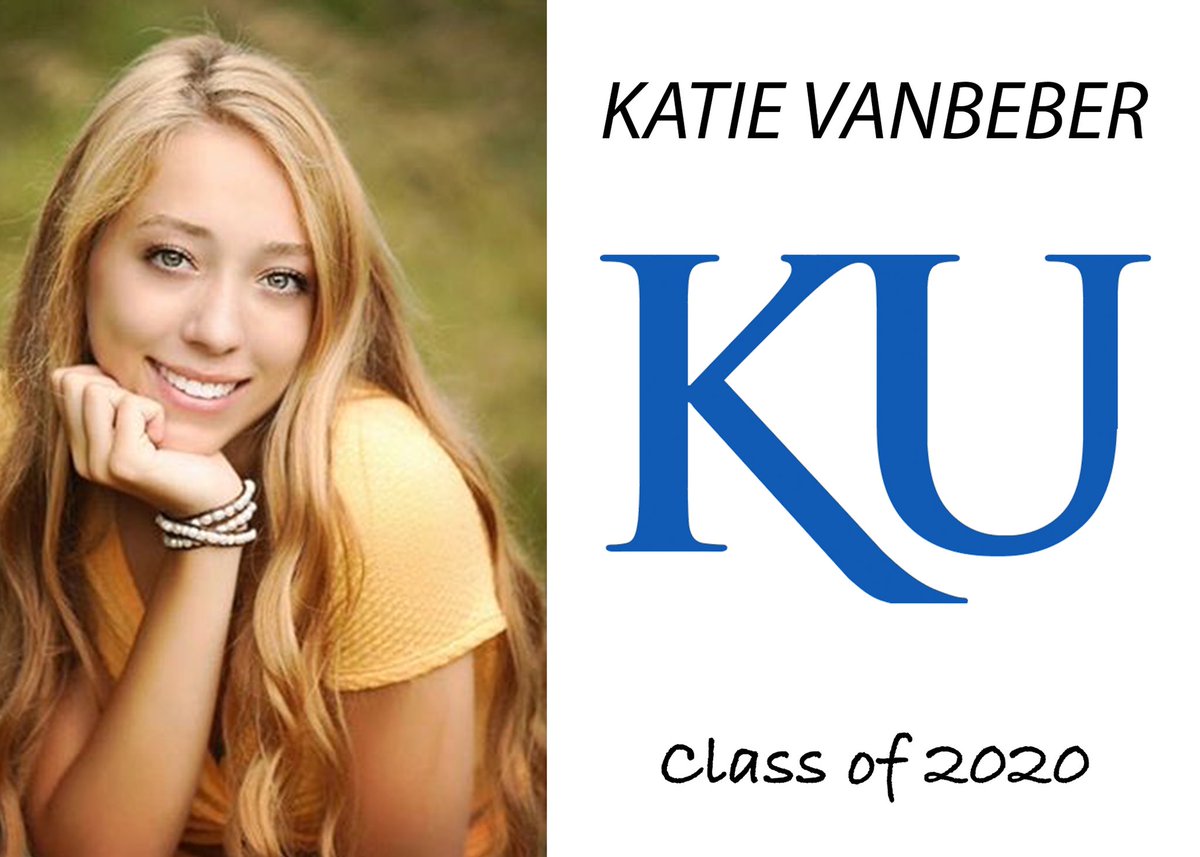 BVW2020's tweet photo. Katie Vanbeber! She will attend KU in the fall and plans on majoring in biochemistry on the pre-med track https://t.co/oBe5F9gqcp