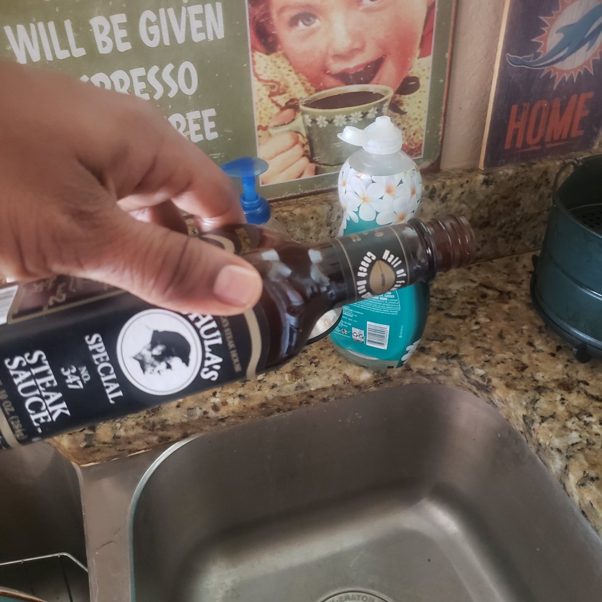 KerrySPC's tweet photo. Pouring some out for my coach. @DonShula @MiamiDolphins #RIPDonShula #PhinsUp https://t.co/qeCPmTGFNC