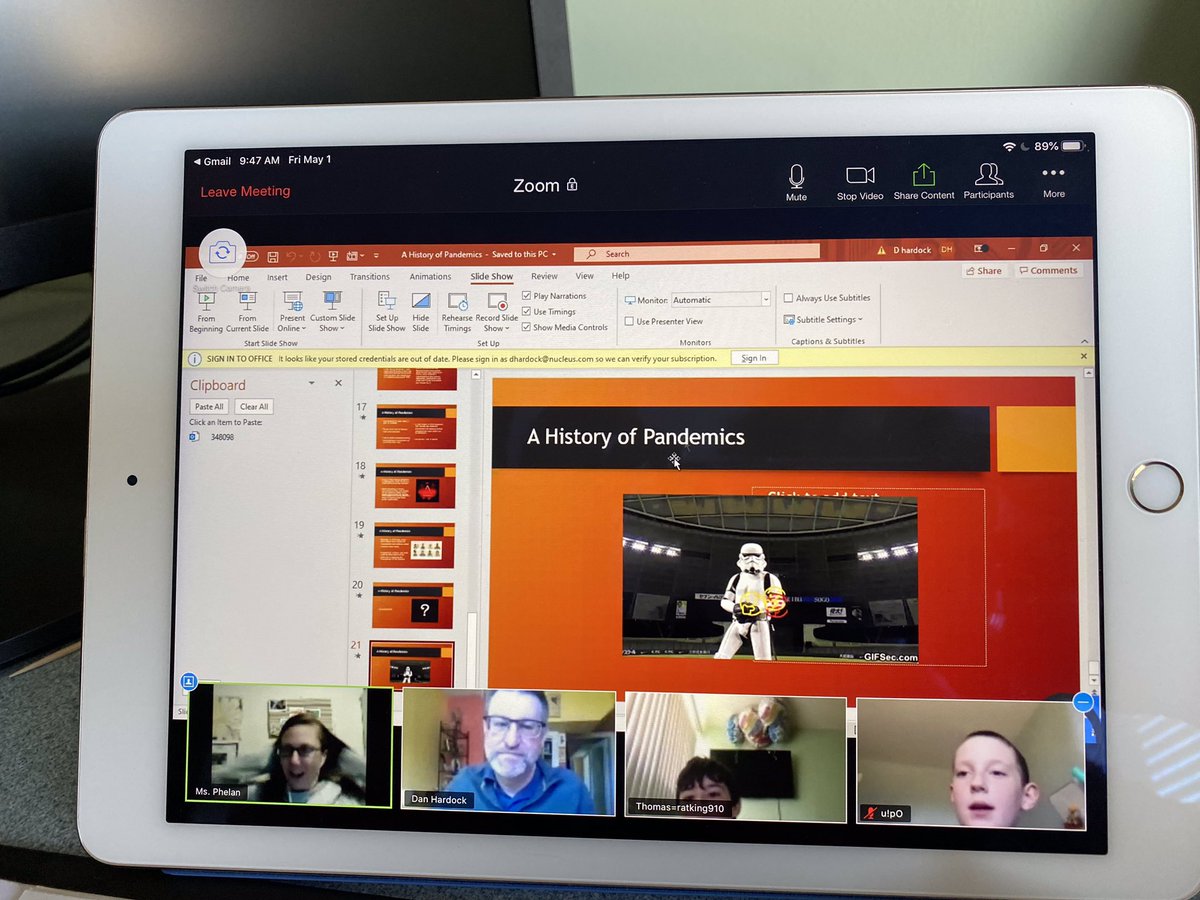 4sFantastic's tweet photo. @FoothillsAC Last Friday’s guest speaker was Mr. Hardock, university professor, talking to us about the World History of Pandemics! Who knew this has all happened before?!
#historyinthemaking #onlinelearning #grade4 #ABed https://t.co/c6xuc9CyLp