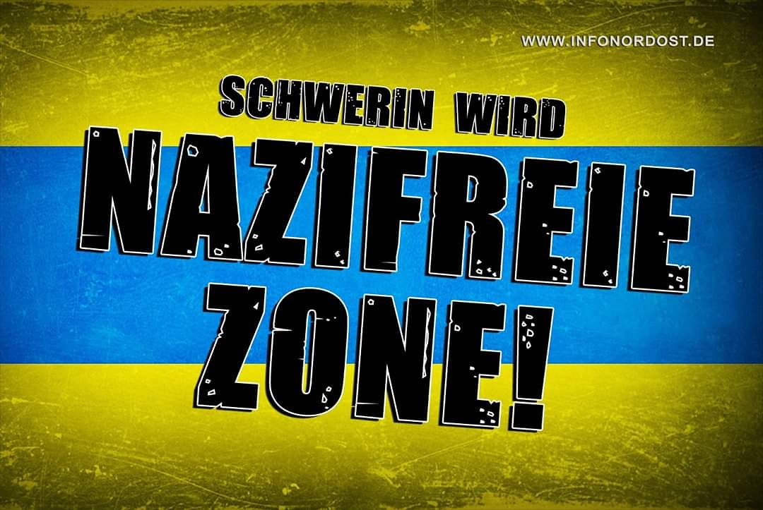 infonordost's tweet photo. Jetzt gilts: #Schwerin wird #nazifreieZone 🖤❤️ #NoNazis #Nazisstoppen #fcknzs #Nazisboxen #nzsbxn #Nazisraus #noAfD #neinzurafd #AfDstoppen #fckafd #AfDwatch #refugeeswelcome #keinmenschistillegal #mvnazifrei #infonordost https://t.co/ewGFx49Zro