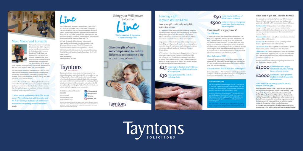 tayntonssols's tweet image. Across the country, charities are facing an urgent funding crisis with many having to cease vital services as fundraising becomes limited. The Leukaemia &amp;amp; Intensive Chemotherapy Fund is a local charity that Tayntons have been working with recently. bit.ly/2y4K1vT