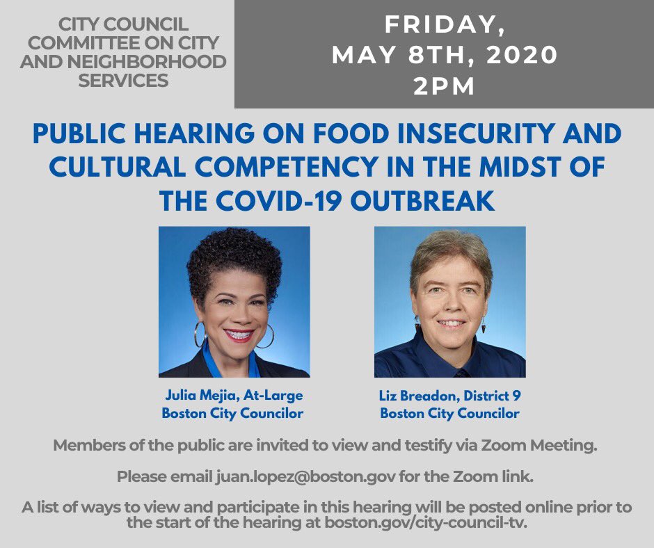 juliaforboston's tweet photo. While we are continuing to launch our #BodegaProject and #RestaurantInitiative as well as address this hearing order, it is still crucial that we hear from those who are being most impacted to help address this need. Let your voice be heard this Friday at 2PM! 7/ https://t.co/ny00j0I2Zx