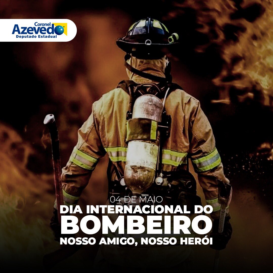 AzevedoCoronel's tweet photo. Parabéns a todos os “Soldados do Fogo”. Dia de destacar a importância dos bombeiros, em especial aqueles do Rio Grande do Norte.
“Missão dupla o dever nos aponta. Vida alheia, riquezas salvar”
#deputadocoronelazevedo #CBMRN #04deMaio #soldadosdofogo #diainternacionaldobombeiro https://t.co/5zy2sKY0FJ