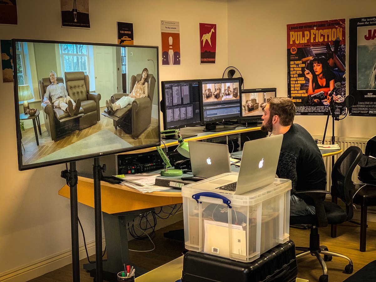 Zoom calls from the office with multiple cameras and the aid of <a href="/reallyusefulbox/">ReallyUsefulProducts</a> #editing #production #COVIDー19