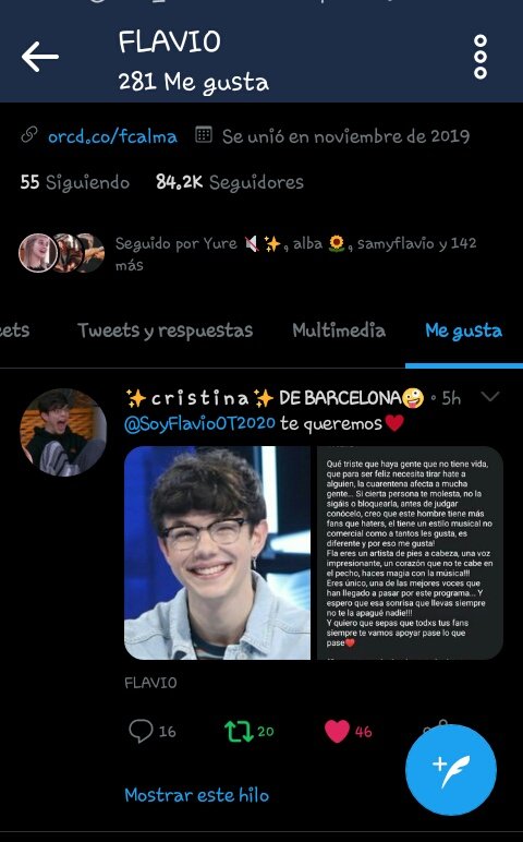 justayluu's tweet photo. Hoy con @FlavioFdzArg y @todoestaencalma estamos de fiesta!!!! Las amo💜💜💜
@SoyFlavioOT2020 gracias por prestarnos atencion!!! Te amamos💛💛💛💛
#Calma1MSpotify https://t.co/QUknYCvoHM