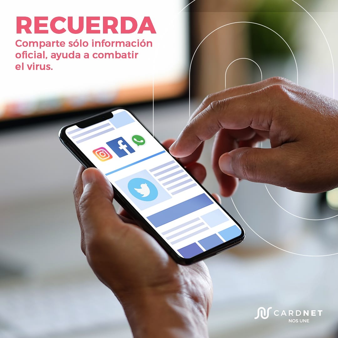 CardNETRD's tweet photo. #QuédateenCasa🏘 Recuerda sólo compartir información oficial y verificada.
#TipsCardNET📝 #CardNETNosUne #CuidémonosTodos😷 https://t.co/H9UIgL0APC
