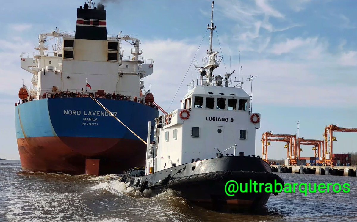Tug 'LUCIANO B' & Crude Oil Tanker 'NORD LAVENDER' #CanalAccesoAPuertoLaPlata #ProvinciaDeBuenosAires #Argentina - 11.08.2019 - 15:09 Local Time.

#ultrabarqueros #ultrabarqueros2 #pilots #seapilots #riverpilots #seapilotslife #Tug #HarbourTug #pilotboat #crudeoilltanker #Vessel