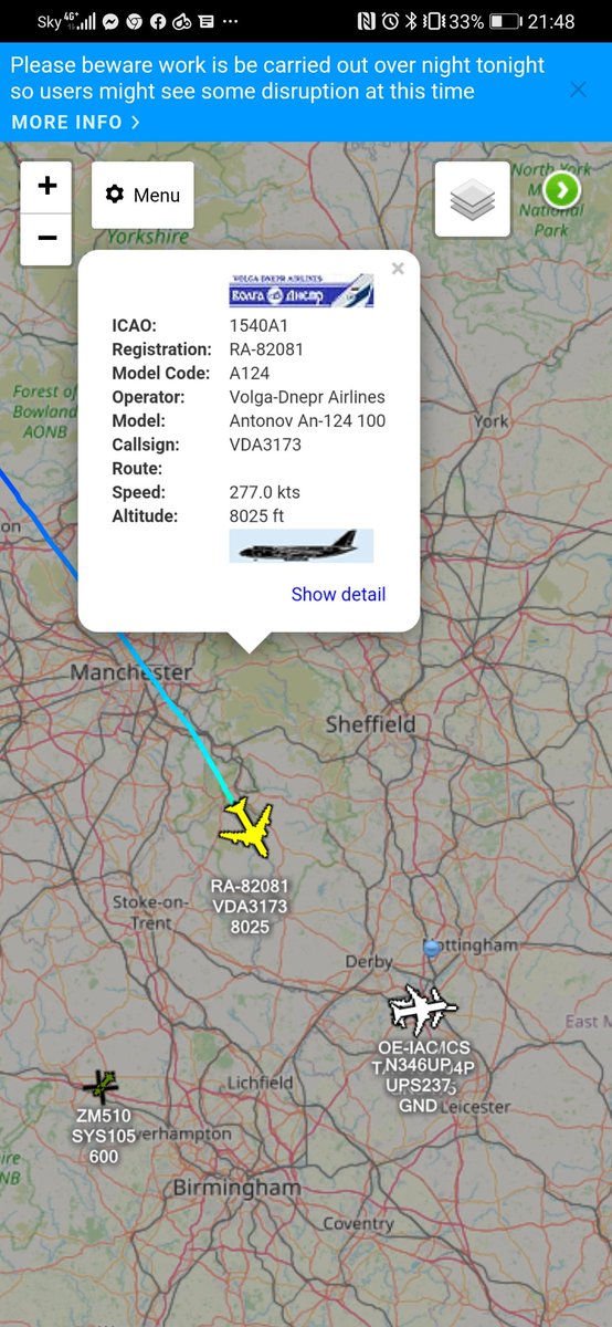 emap_uk's tweet image. Inbound to ema to pick up 3 xwb engines tracked on @freedar_uk