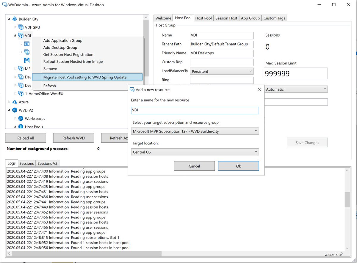 How to migrate a #WVD host pool from 

👉Fall to Spring👈 

update including session hosts and user assignment for VDI with #WVDAdmin with a few clicks (and some hints using spring)

blog.itprocloud.de/Windows-Virtua…