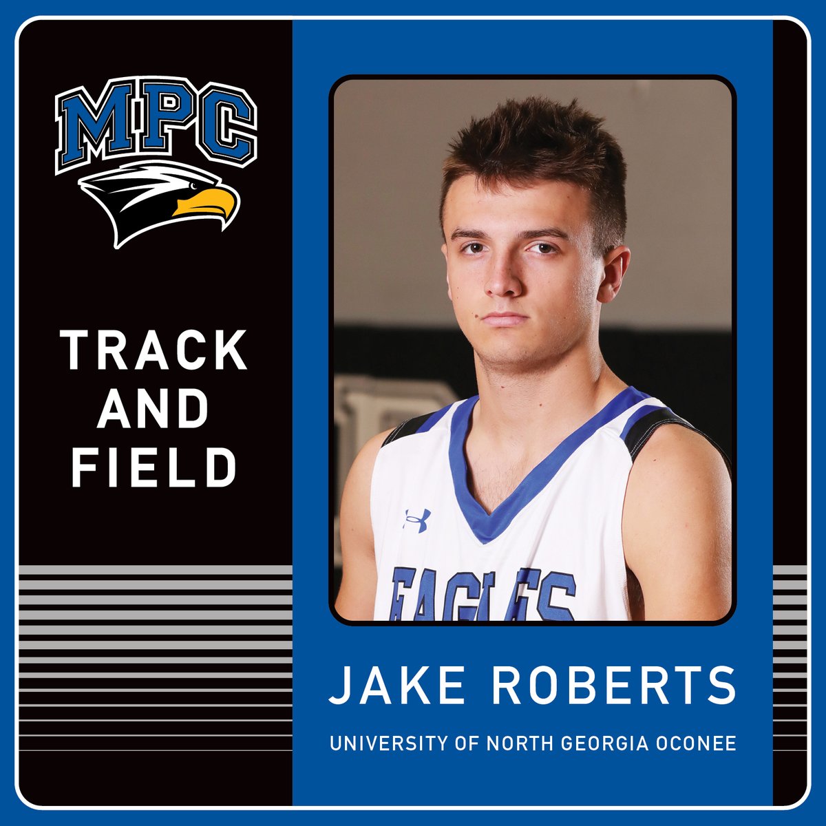MPCAthletics's tweet photo. Spring sports tribute, JAKE ROBERTS has been a member of #MPCtrack for 2 years. In 2019, Jake quickly proved himself as one of the top sprinters qualifying for the 4x100m at State. Jake knows how to work and is a dedicated athlete. Favorite verse: #Proverbs3:5-6. Good luck Jake! https://t.co/cA4USaZZBJ