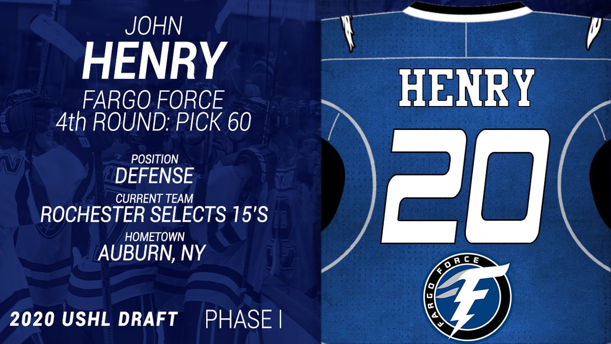 FargoForce's tweet photo. With our 4th pick in Phase 1, we have selected John Henry. Welcome to the #ForceFamily! https://t.co/5EEoigu0RI