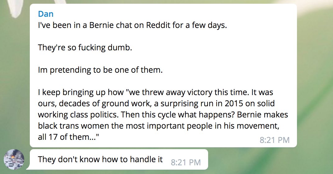 Think I'm being paranoid?They've been self-admittedly watching and targeting Bernie-empathizing Reddit communities for months, and likely much longer.