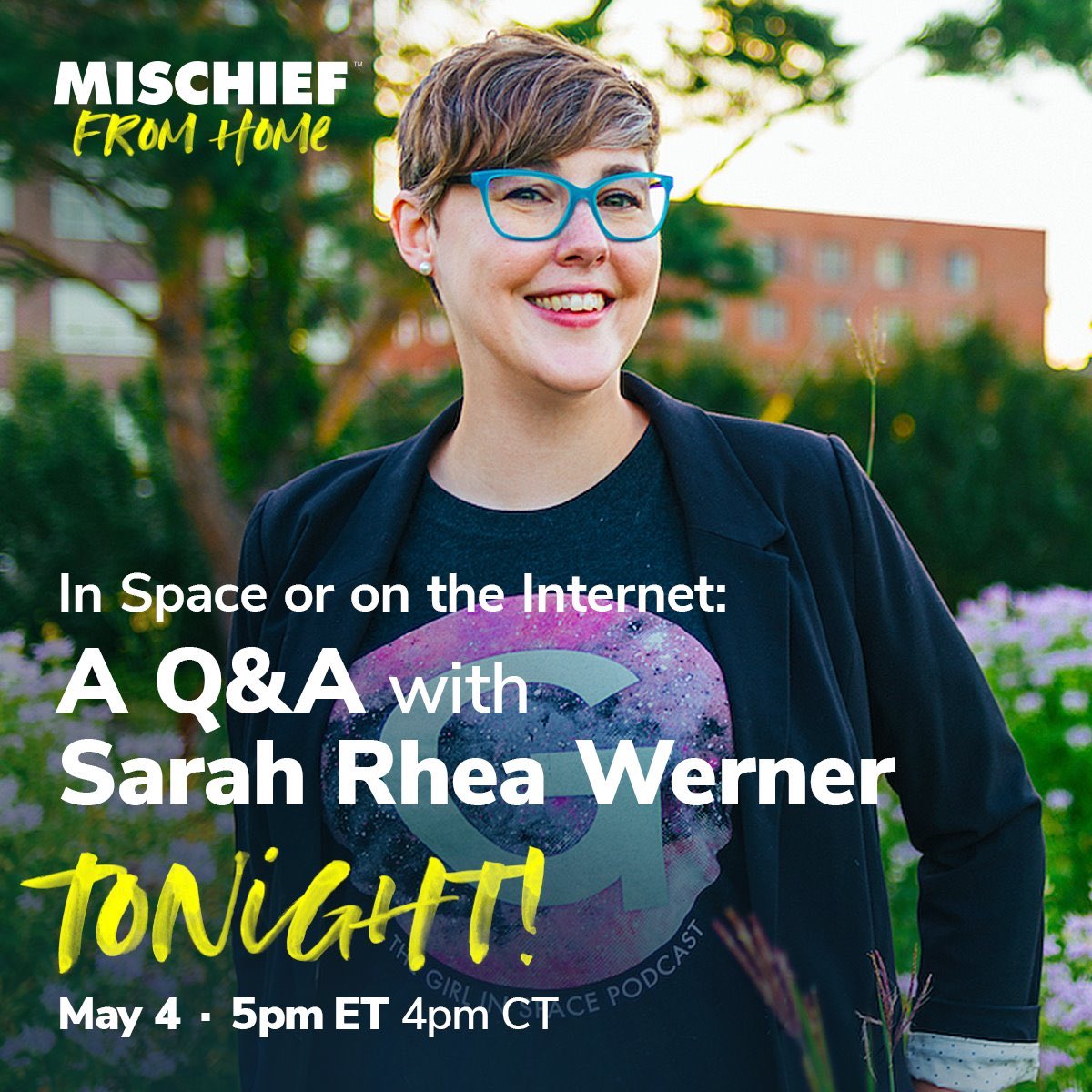 Hey hey! The #PodcastCon Facebook page is the place to be tonight. Come join us! We’re live there OR on Twitch: twitch.tv/mischieffromho…