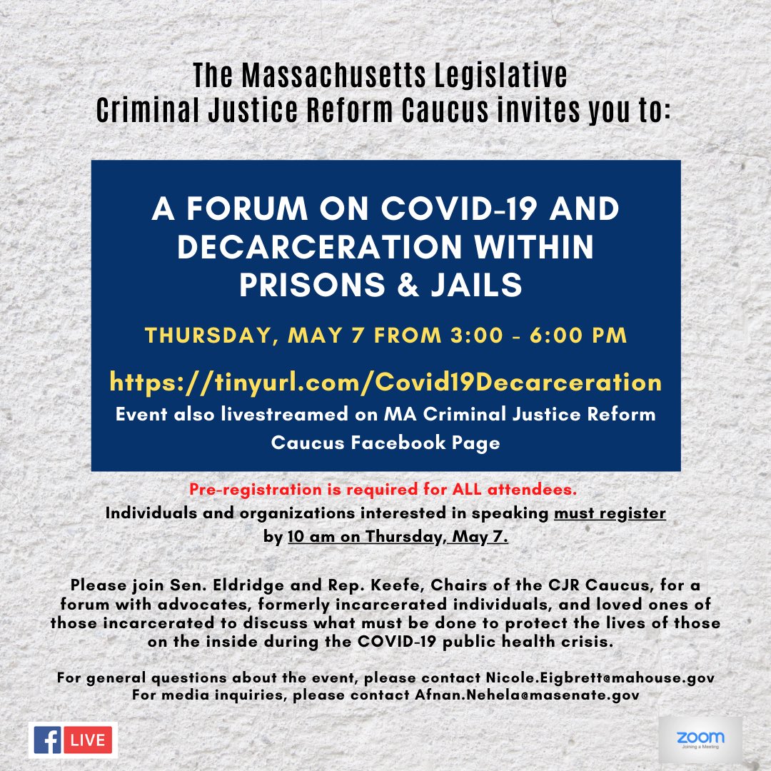 MA Criminal Justice Reform Caucus tweet media