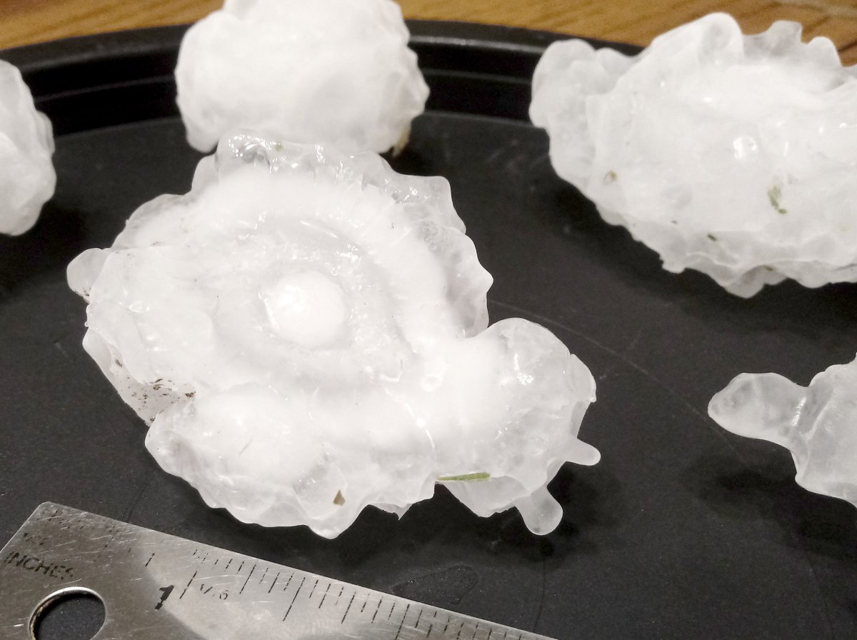 Crysknife007's tweet photo. Hail ~10:30 A.M.  5/4/20 Fayetteville, AR 72703 

#NorthCreekside #arwx #KNWA #Fayetteville #Arkansas #hail https://t.co/Ei5a2RZORW